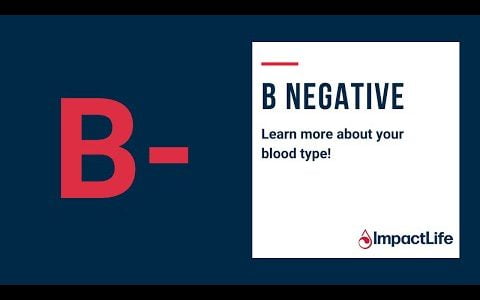 B- blood type and top ways to give. Learn more about your B negative blood type!