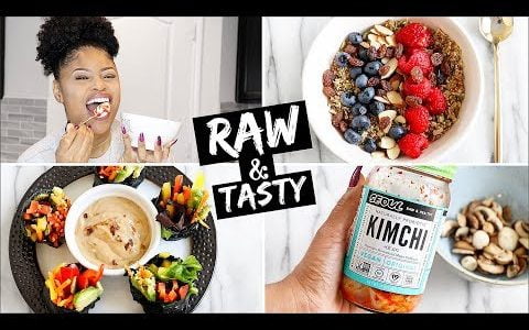 100% RAW VEGAN MEALS!  ➟ what I eat In a day