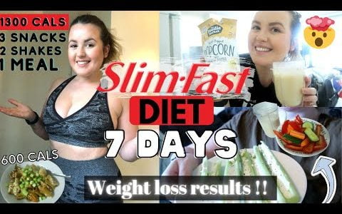 SLIM FAST DIET for 7 days | MY RESULTS *WOW* I’m shocked