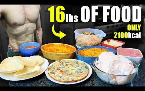INSANELY *HIGH VOLUME* 2100 CALORIE FULL DAY OF EATING FOR FAT LOSS | Eat More Weigh Less