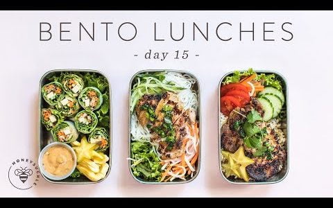 3 Healthy Vietnamese BENTO BOX LUNCHES 🐝 DAY 15 | HONEYSUCKLE