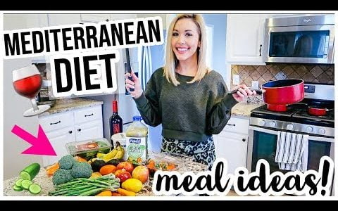 MEDITERRANEAN DIET WHAT I EAT IN A DAY! 🥒🍷🍕HEALTHY LIFESTYLE + WEIGHT LOSS MEAL IDEAS | Brianna K