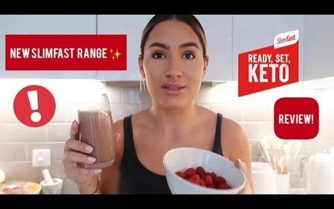 New SlimFast Keto Range – What I eat in a day! Shakes & Bar Review + Keto Recipe #SlimFastKeto UK